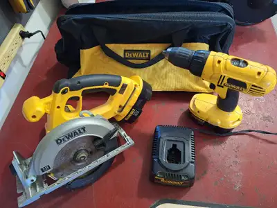 Dewalt 18v Cordless Skill Saw & Drill kit, View more