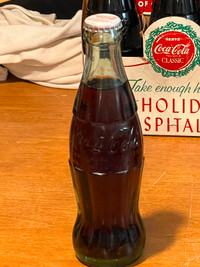 Coke Cola1989 Reproduction Christmas Bottle SPRINGFIELD IL