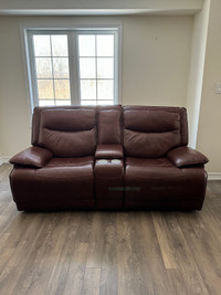 2 LEATHER SOFAS FOR SALE