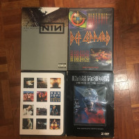 ROCK MUSIC DVD'S Nine Inch Nails, Iron Maiden, Def Leppard, etc