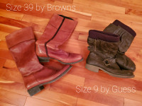 Ladies Size 9 Boots by Browns and Guess