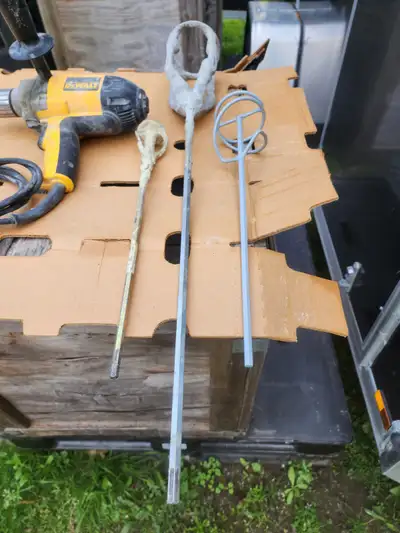 DEWALT 1/2-inch Spade Handle Mud Mixing Drill W 3 Attachments, View more