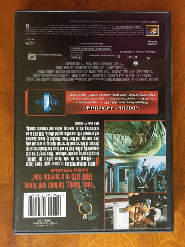 True Lies DVD Movie with Arnold Schwarzenegger &Jamie Lee Curtis in CDs, DVDs & Blu-ray in Calgary - Image 3