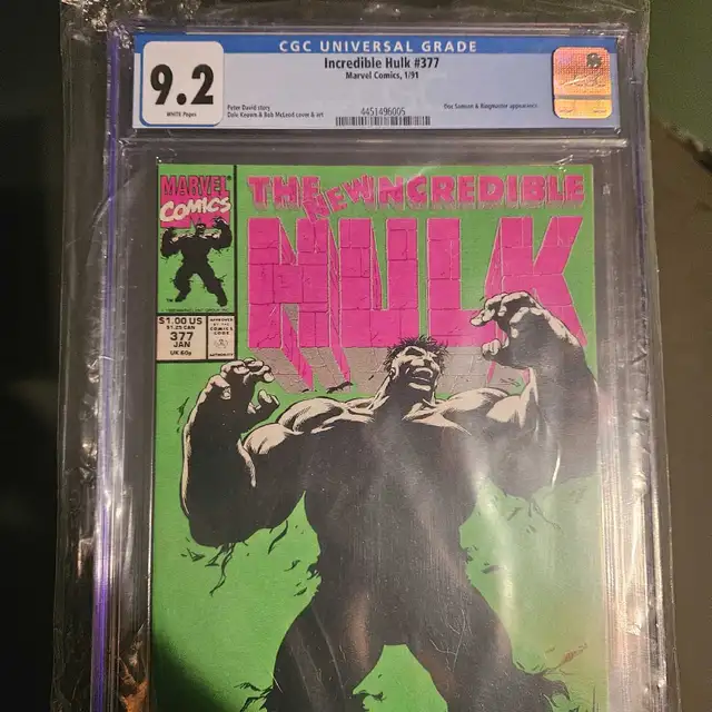 Incredible Hulk #377 CGC in Comics & Graphic Novels in Trenton - Image 2