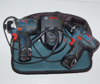 BOSCH Cordless 12V Lithium Set Drill Impact 2 Batteries Charger