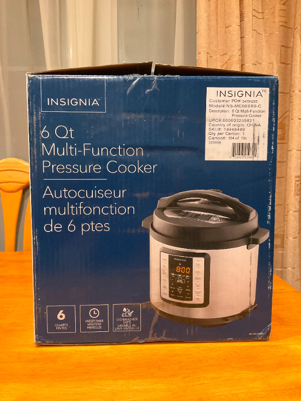 INSIGNIA 6 Qt Multi - Function Pressure Cooker in Microwaves & Cookers in Brockville - Image 2