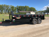 H&H 16 foot Dual axle Dump trailer