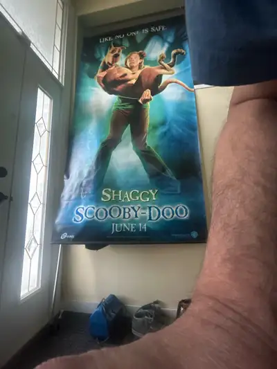 Relive the mystery and fun with this oversized Scooby-Doo movie poster! This collectible piece captu...