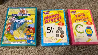 Three EUC educational card games: money, time and environment, View more