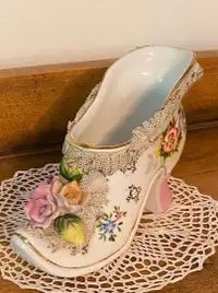 Vintage Andrea S N.Y. Porcelain Shoe Made in Occupied Japan