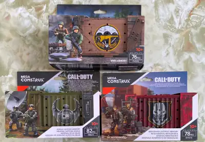 Call of Duty Armoury Crates by Mega Bloks: $50 each plus shipping