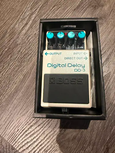 BOSS DD-3 Digital Delay pedal. Basically unused. In box., View more