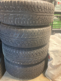 Used winter tires on rims