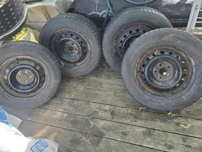 Free Winter Tires from my Toyota Corolla (195/65R15). I drove manual transmission, have more control...