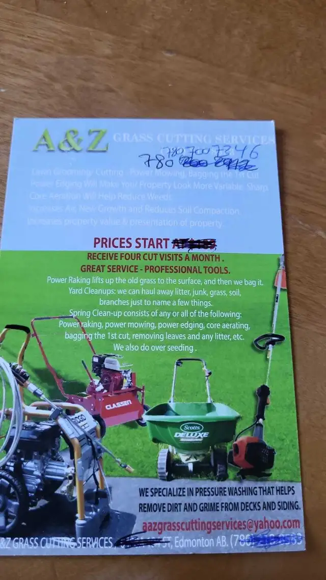 A&Z Grass Cuttimg Services460987375111393281
