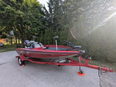 Selling a 16' 1996 Nitro Bass Boat with a 90HP Mercury. Minn Kota Maxxum 70lb thrust trolling motor...