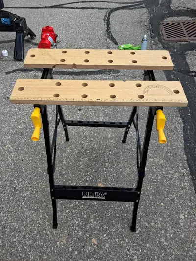 foldable work bench $40, View more