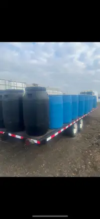 35 x 55 gallons, Removeble lid plastic barrels