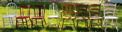 Wood Chair Kitchen Cottage County Look Garden Dining Room Solid wood, painted & unpainted... Prices...