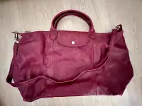 Leather Longchamp Le Pliage Shoulder Bag $400 obo