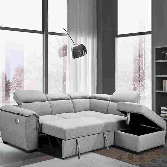 Brand New 4-Piece Sectional Bed with Storage Ottoman In Big Sale dans Sofas et futons  à Laval/Rive Nord