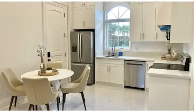 Newly built 2 bedroom, 1 3-peice bathroom avilable for rent. Apartment fully funished. Full kitchen...