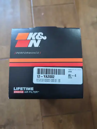 Selling a brand new in box unused K&N Air filter for the Yamaha TW200. Part number 12-YA2002. Thanks