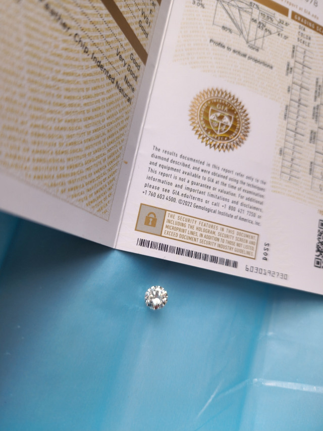 Firm price* Round Diamond 1.03 carat, F/VVS1 GIA. | Bijoux et montres |  Ville de Montréal | Kijiji