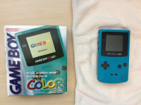 Nintendo GameBoy Color with Adapter and Link Cable