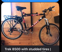Winter Bicycle-  Trek 8500