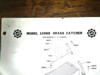 Ariens  13988 Grass Catcher for Manorway Tractor Parts List