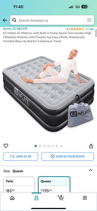 Queen size air mattress