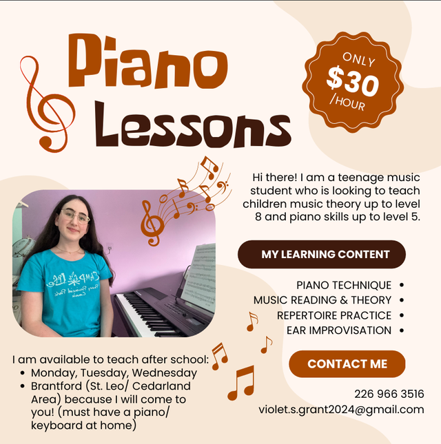 **Affordable Piano Lessons for Kids – $30/Hour | Brantford & Are