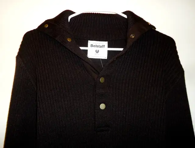 Belstaff Brown Wool Button up Sweater Size M Mint in Men's in Mississauga / Peel Region - Image 3