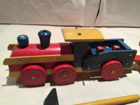 Vintage Heros Wooden Train