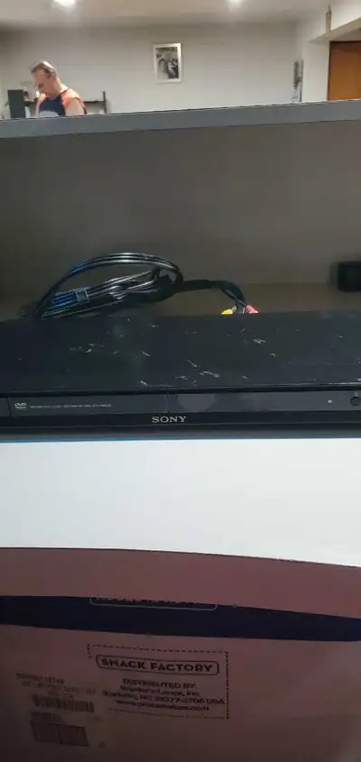 Selling a used Sony DVD player, perfect for watching your favourite movies. This player has been wel...