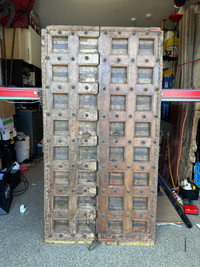 Antique Wood Door Set. - Very Ornate 