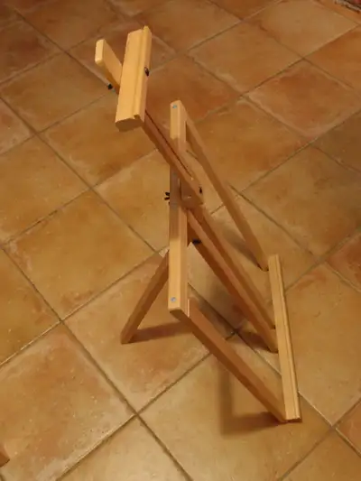 Easel Desk folding 33” up to canvas capacity Artist’s Desk easel wood, light weight, Folds flat Acce...