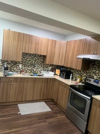 Two room basement with big living room kitchen washroom in Savanna bazaar behind near park lots of p...