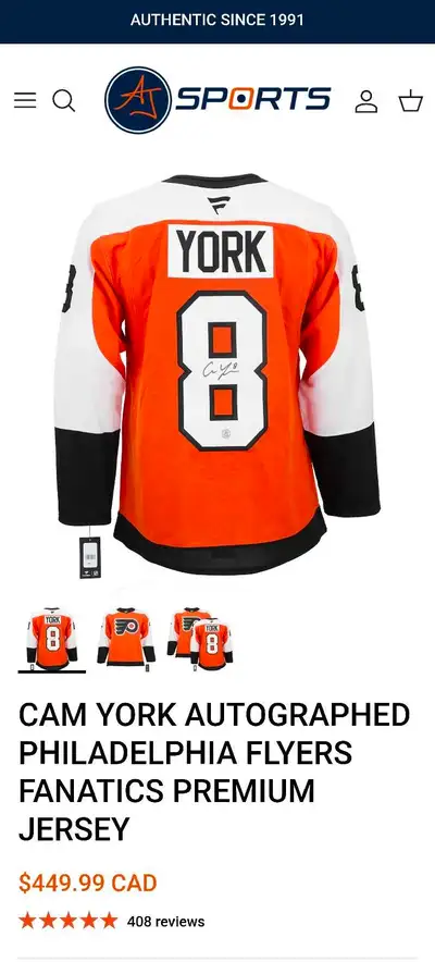 NHL "YORK" signed jersey , View more