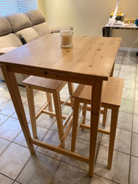 Ikea Bar Table and Chairs $150.00