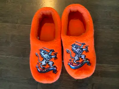 Orange Holland slippers, View more