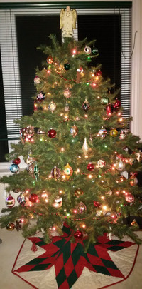 CHRISTMAS TREE  AND OTHER CHRISTMAS ITEMS