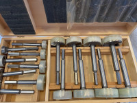 Lee Valley Set of 16 Imperial HSS Saw Tooth Bits with Wooden Box
