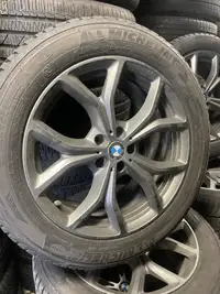 19" OEM BMW X5 wheels 255-50-19 Michelin runflat winter tires 