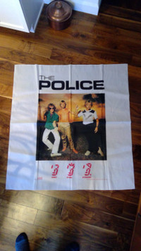 fs: The Police  Band fabric banner - 1982 Concert in Montreal