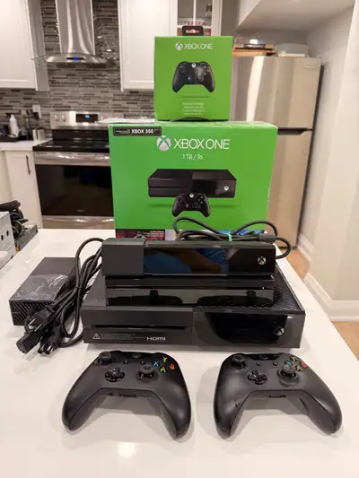 Xbox One 1TB + 2 Controllers & Kinect, View more