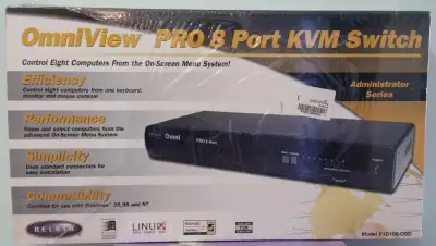Brand New Belkin OmniView PRO 8-Port KVM with On-Screen Display, View more
