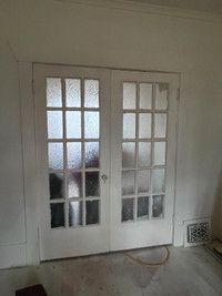 Interior French Doors with frostered glass