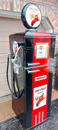 BRAND NEW RETRO STYLE "GAS PUMP" FRIDGE TEXACO FIRE CHIEF
